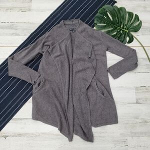 Barefoot Dreams| Cozychic Lite Island Wrap Carbon Gray Sweater XXS/XS